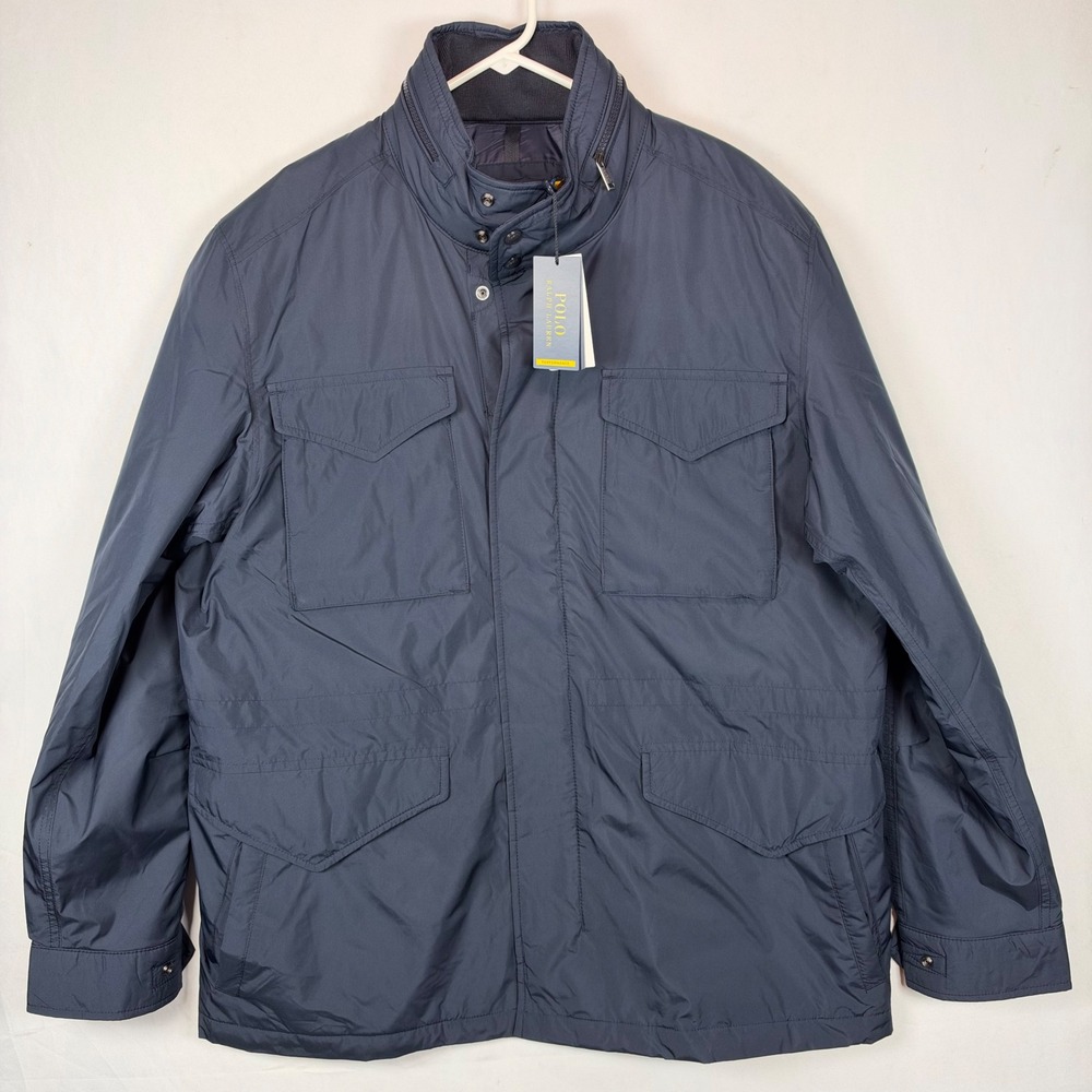 Polo Ralph Lauren Mens XL Performance Packable Field Jacket Navy Blue NEW $298